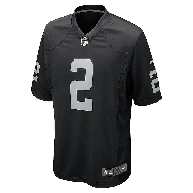 Zennovawear Men's Las Vegas Raiders Daniel Carlson Black Team Game Jersey