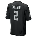 Zennovawear Men's Las Vegas Raiders Daniel Carlson Black Team Game Jersey