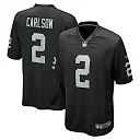 Zennovawear Men's Las Vegas Raiders Daniel Carlson Black Team Game Jersey
