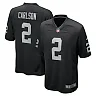 Zennovawear Men's Las Vegas Raiders Daniel Carlson Black Team Game Jersey