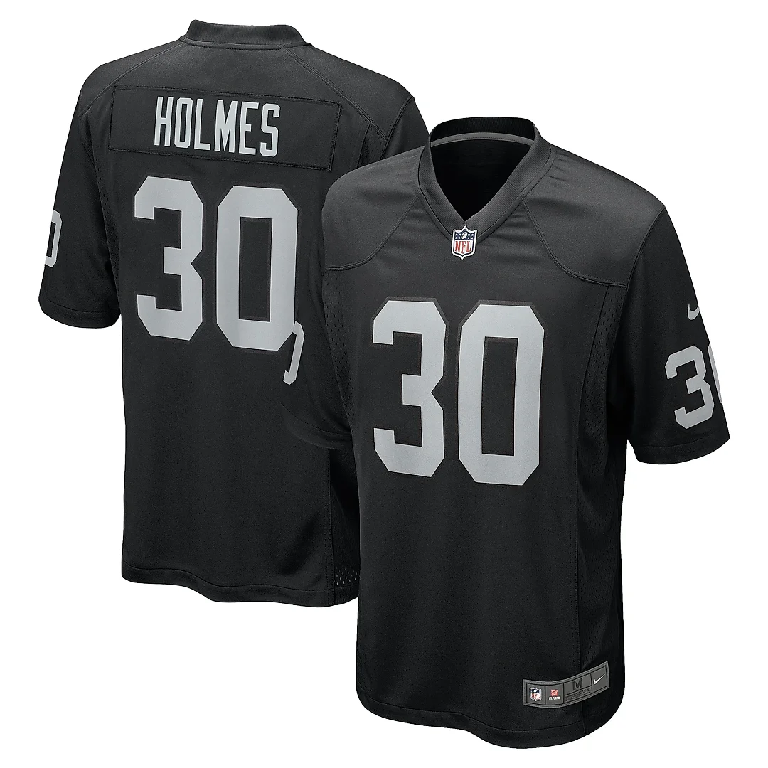Zennovawear Men's Las Vegas Raiders Darnay Holmes Black Team Game Jersey