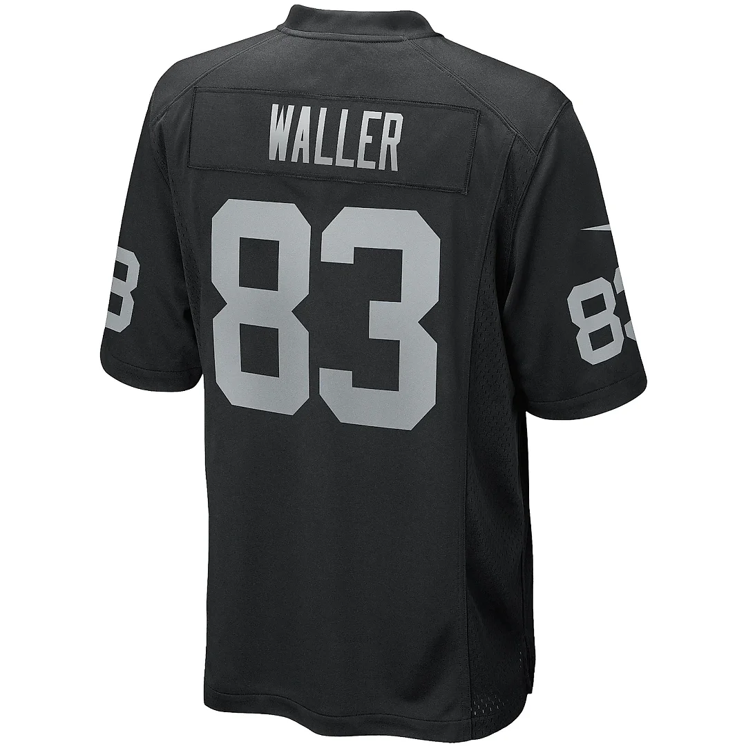 Zennovawear Men's Las Vegas Raiders Darren Waller Black Game Player Jersey