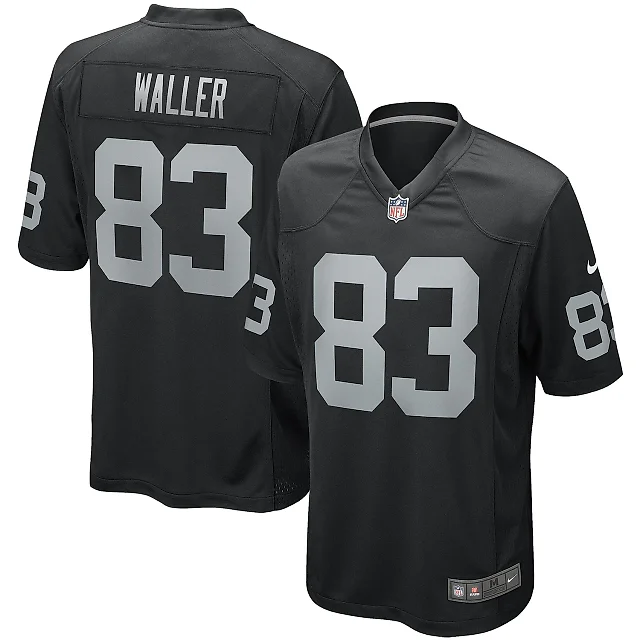 Zennovawear Men's Las Vegas Raiders Darren Waller Black Game Player Jersey