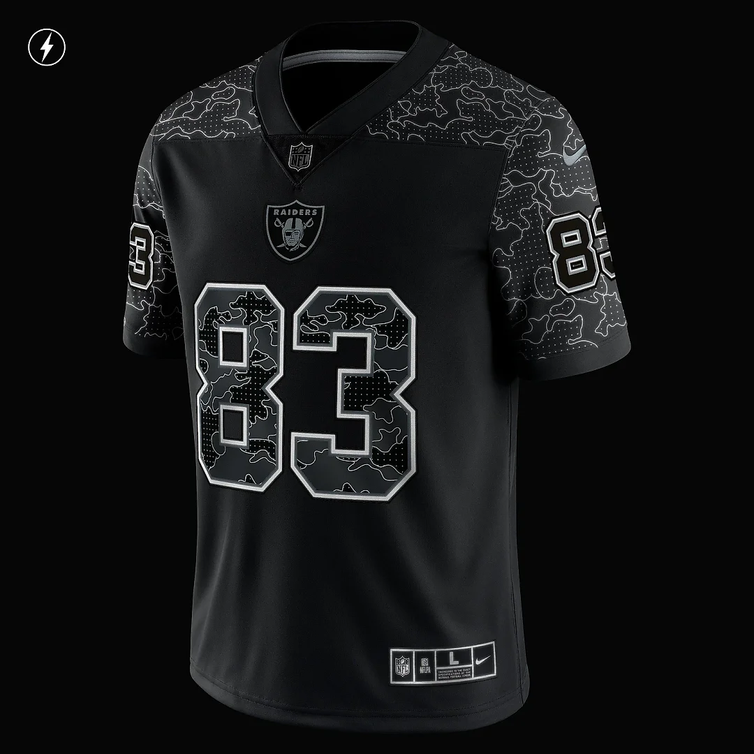 Zennovawear Men's Las Vegas Raiders Darren Waller Black RFLCTV Limited Jersey
