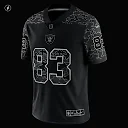 Zennovawear Men's Las Vegas Raiders Darren Waller Black RFLCTV Limited Jersey