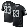 Zennovawear Men's Las Vegas Raiders Darren Waller Black Team Legend Player Performance Top