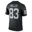 Zennovawear Men's Las Vegas Raiders Darren Waller Black Team Legend Player Performance Top