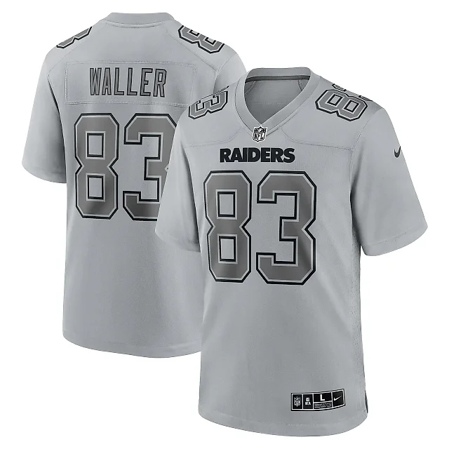 Zennovawear Men's Las Vegas Raiders Darren Waller Gray Atmosphere Fashion Game Jersey