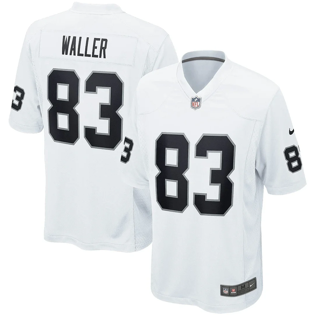 Zennovawear Men's Las Vegas Raiders Darren Waller White Game Jersey