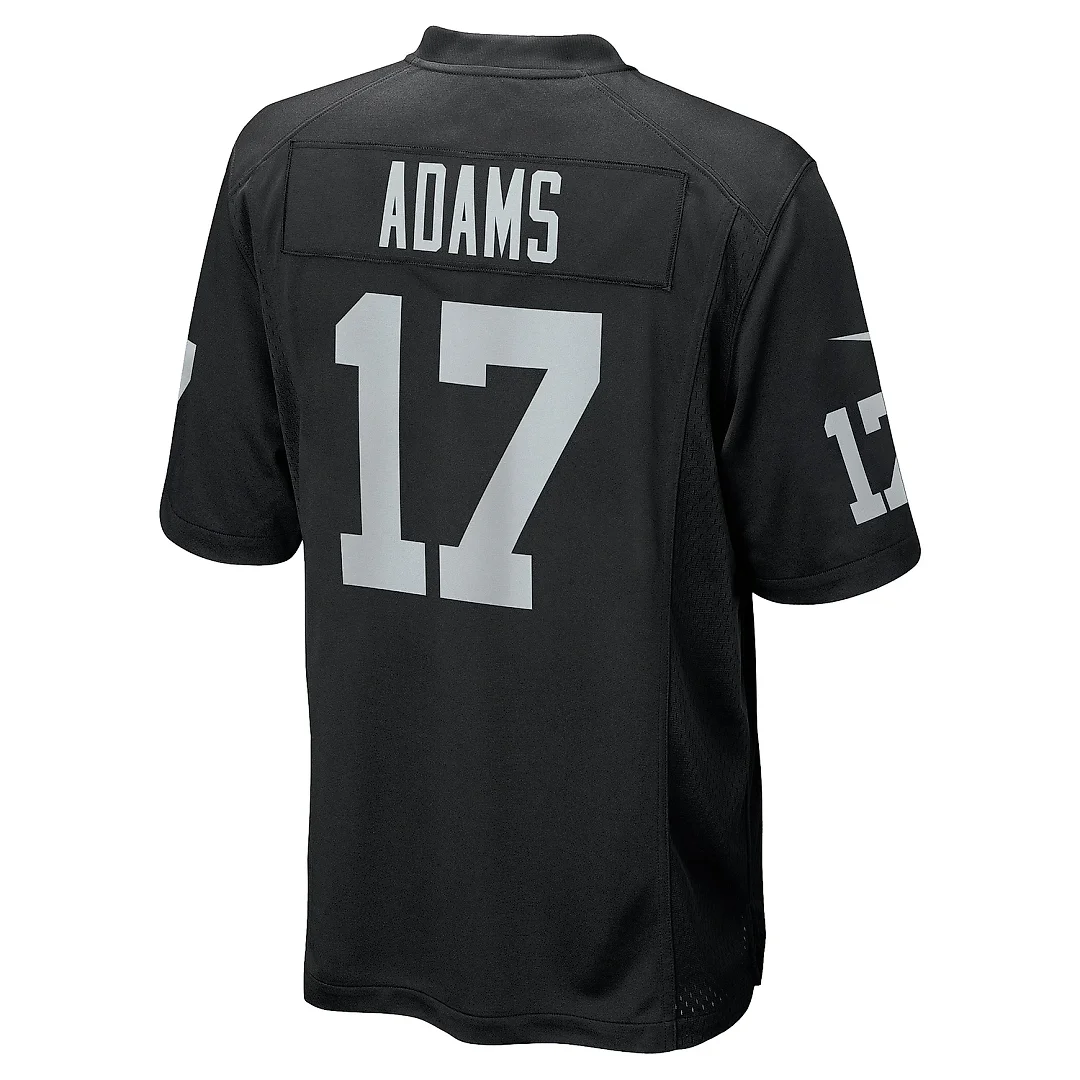 Zennovawear Men's Las Vegas Raiders Davante Adams Black Game Jersey