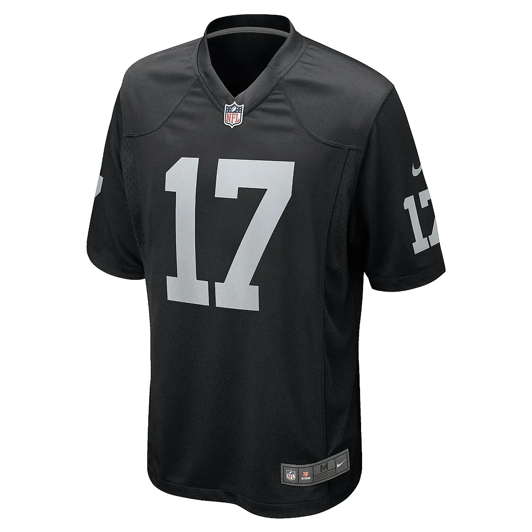 Zennovawear Men's Las Vegas Raiders Davante Adams Black Game Jersey