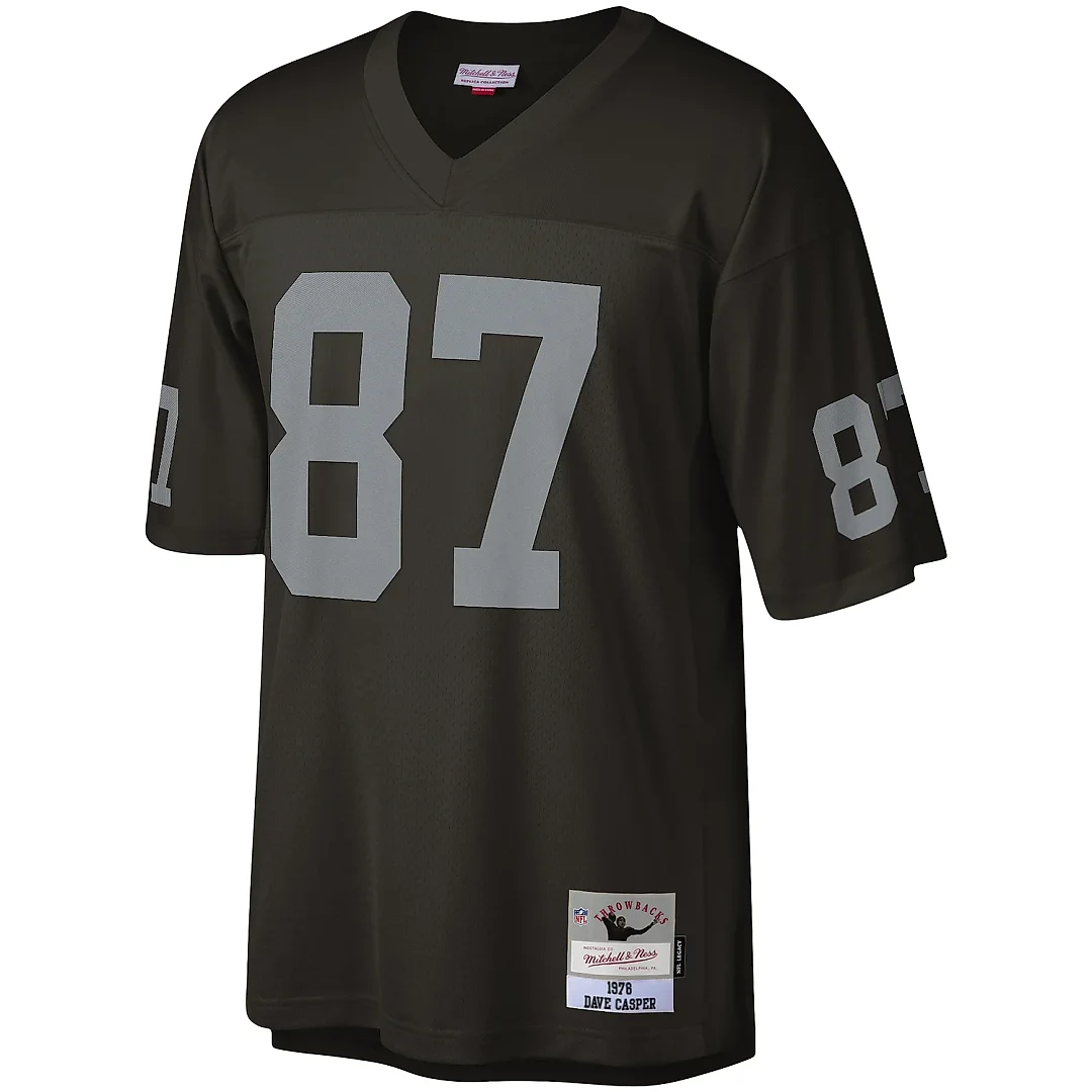 Zennovawear Men's Las Vegas Raiders Dave Casper Mitchell & Ness Black Legacy Jersey