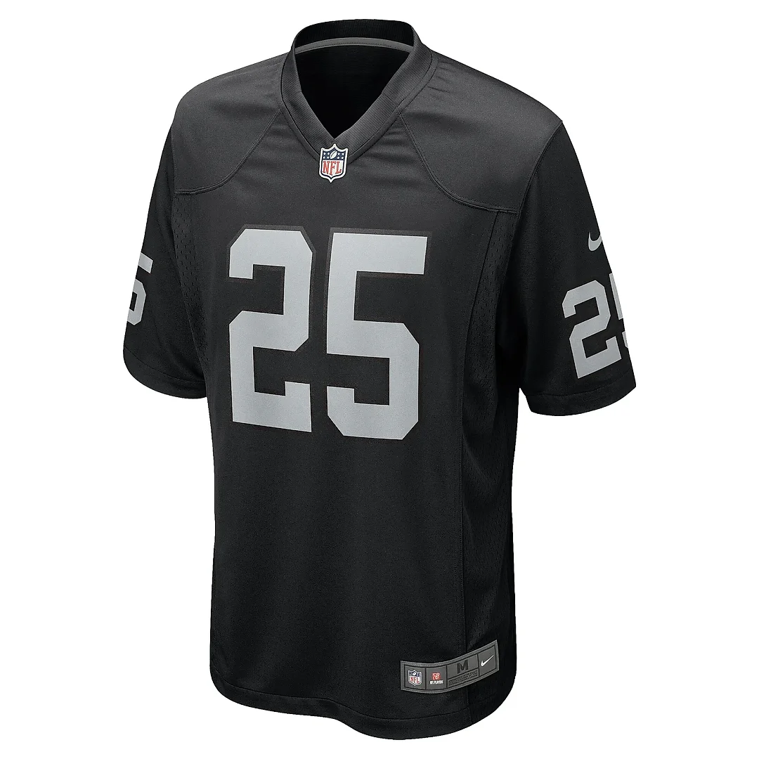 Zennovawear Men's Las Vegas Raiders Decamerion Richardson Black Team Game Jersey