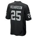Zennovawear Men's Las Vegas Raiders Decamerion Richardson Black Team Game Jersey