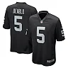 Zennovawear Men's Las Vegas Raiders Divine Deablo Black Player Game Jersey