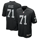 Zennovawear Men's Las Vegas Raiders DJ Glaze Black Team Game Jersey