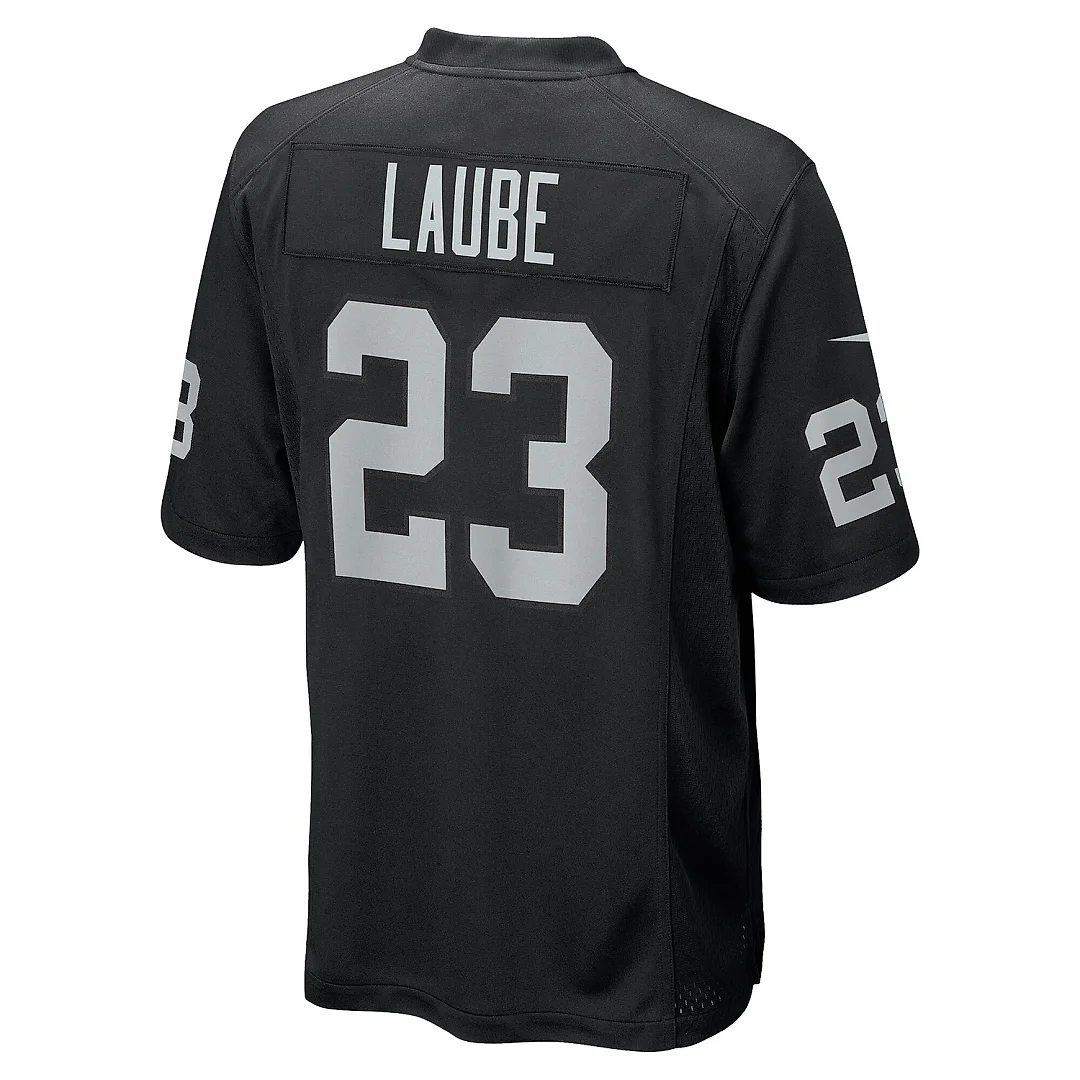 Zennovawear Men's Las Vegas Raiders Dylan Laube Black Team Game Jersey