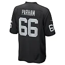 Zennovawear Men's Las Vegas Raiders Dylan Parham Black Game Player Jersey