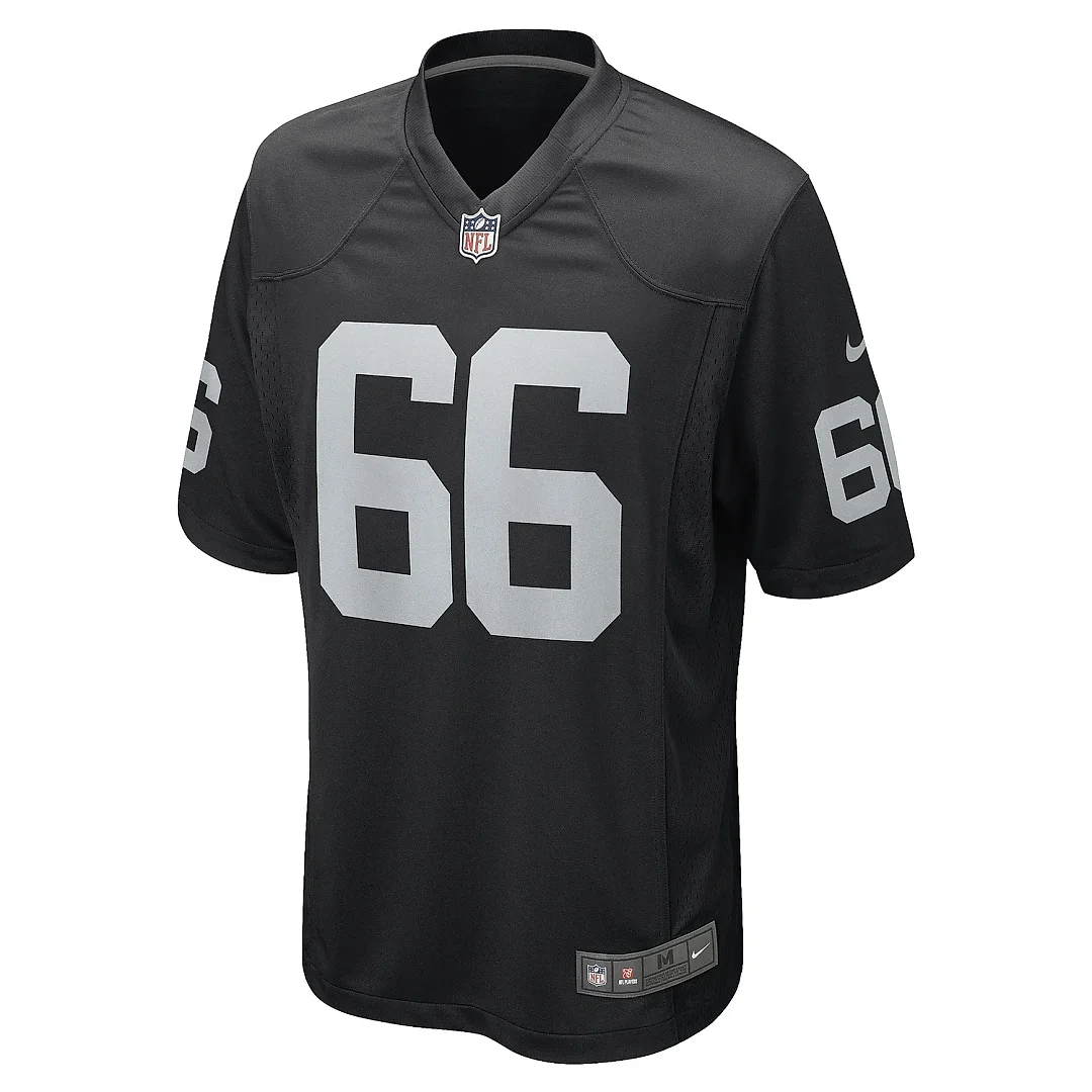 Zennovawear Men's Las Vegas Raiders Dylan Parham Black Game Player Jersey