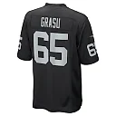 Zennovawear Men's Las Vegas Raiders Hroniss Grasu Black Game Player Jersey