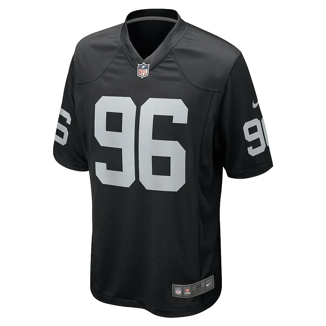 Zennovawear Men's Las Vegas Raiders Isaac Rochell Black Team Game Jersey