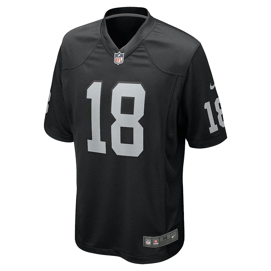 Zennovawear Men's Las Vegas Raiders Jack Jones Black Team Game Jersey