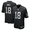 Zennovawear Men's Las Vegas Raiders Jack Jones Black Team Game Jersey