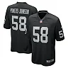 Zennovawear Men's Las Vegas Raiders Jackson Powers-Johnson Black Team Game Jersey