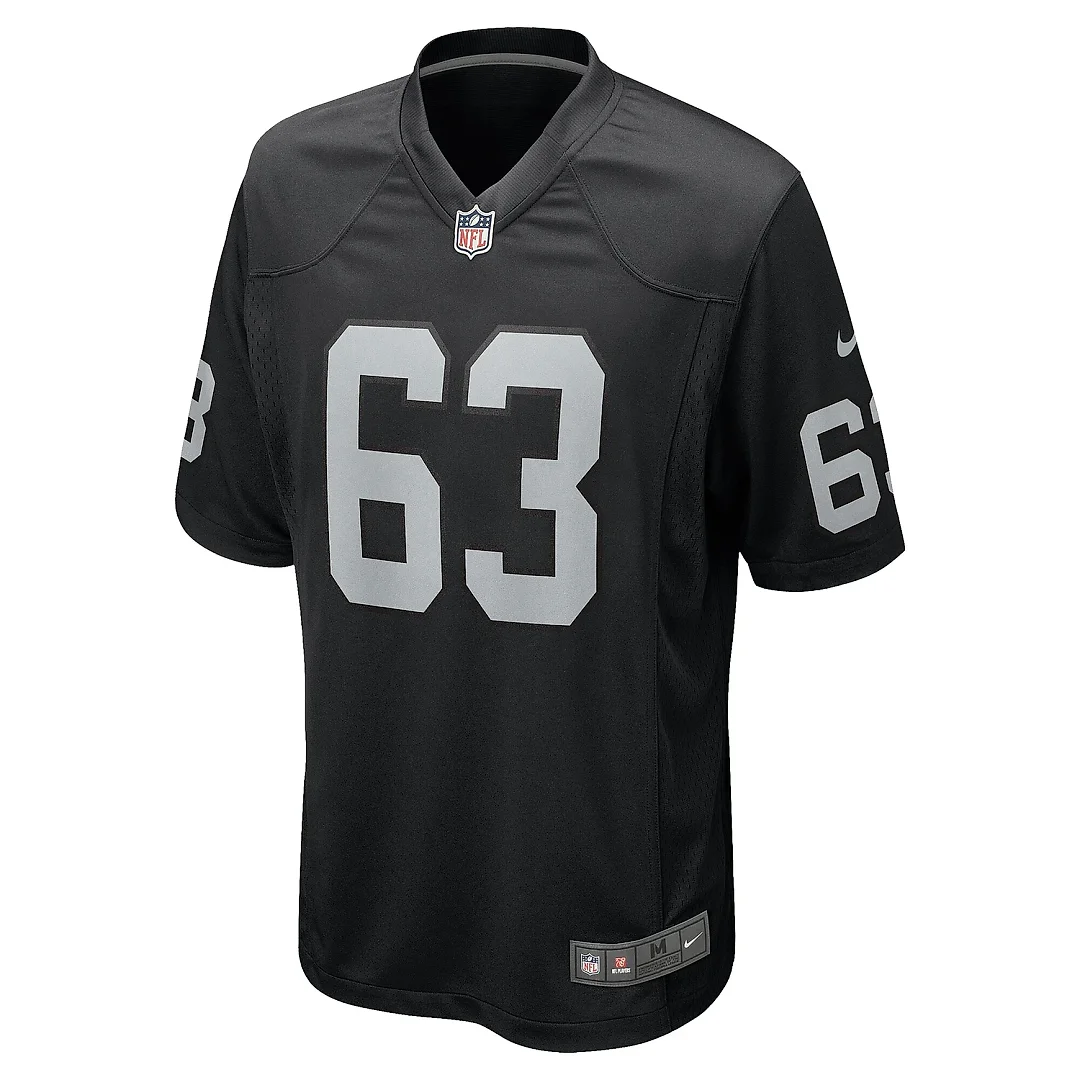 Zennovawear Men's Las Vegas Raiders Jake Johanning Black Team Game Jersey