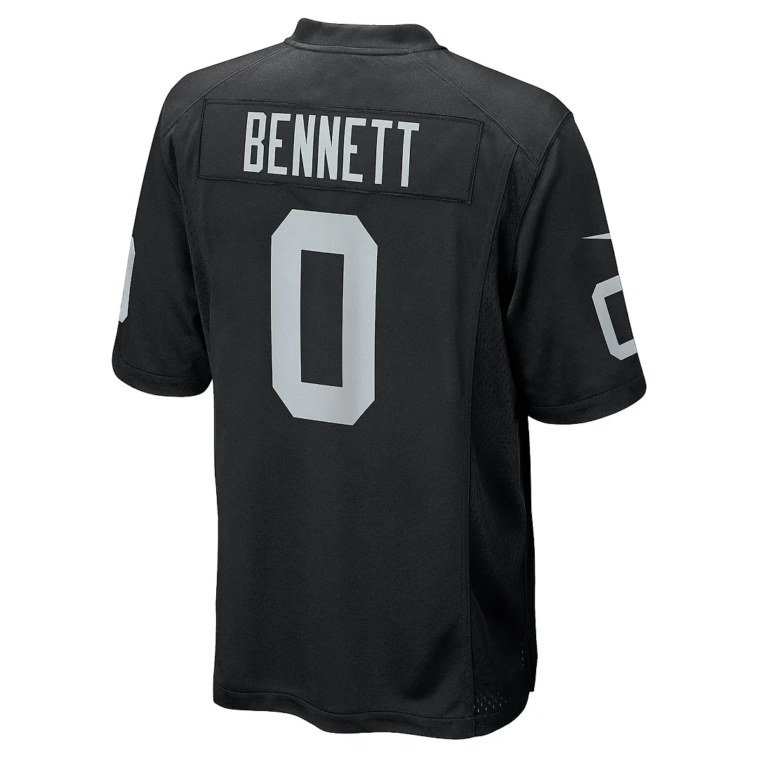 Zennovawear Men's Las Vegas Raiders Jakorian Bennett Black Team Game Jersey