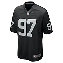 Zennovawear Men's Las Vegas Raiders Janarius Robinson Black Team Game Jersey