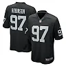 Zennovawear Men's Las Vegas Raiders Janarius Robinson Black Team Game Jersey