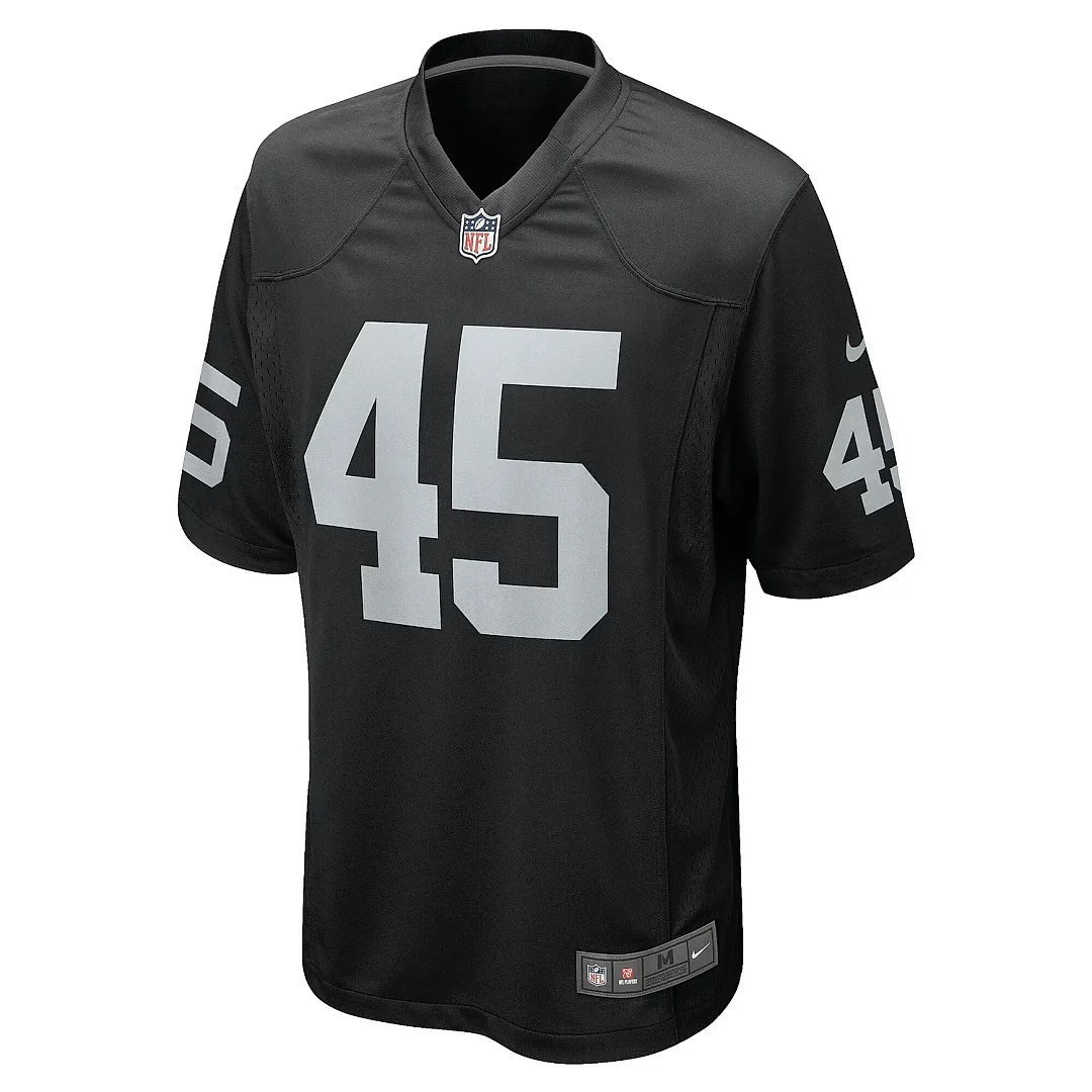 Zennovawear Men's Las Vegas Raiders Jaquan Johnson Black Game Player Jersey