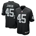 Zennovawear Men's Las Vegas Raiders Jaquan Johnson Black Game Player Jersey