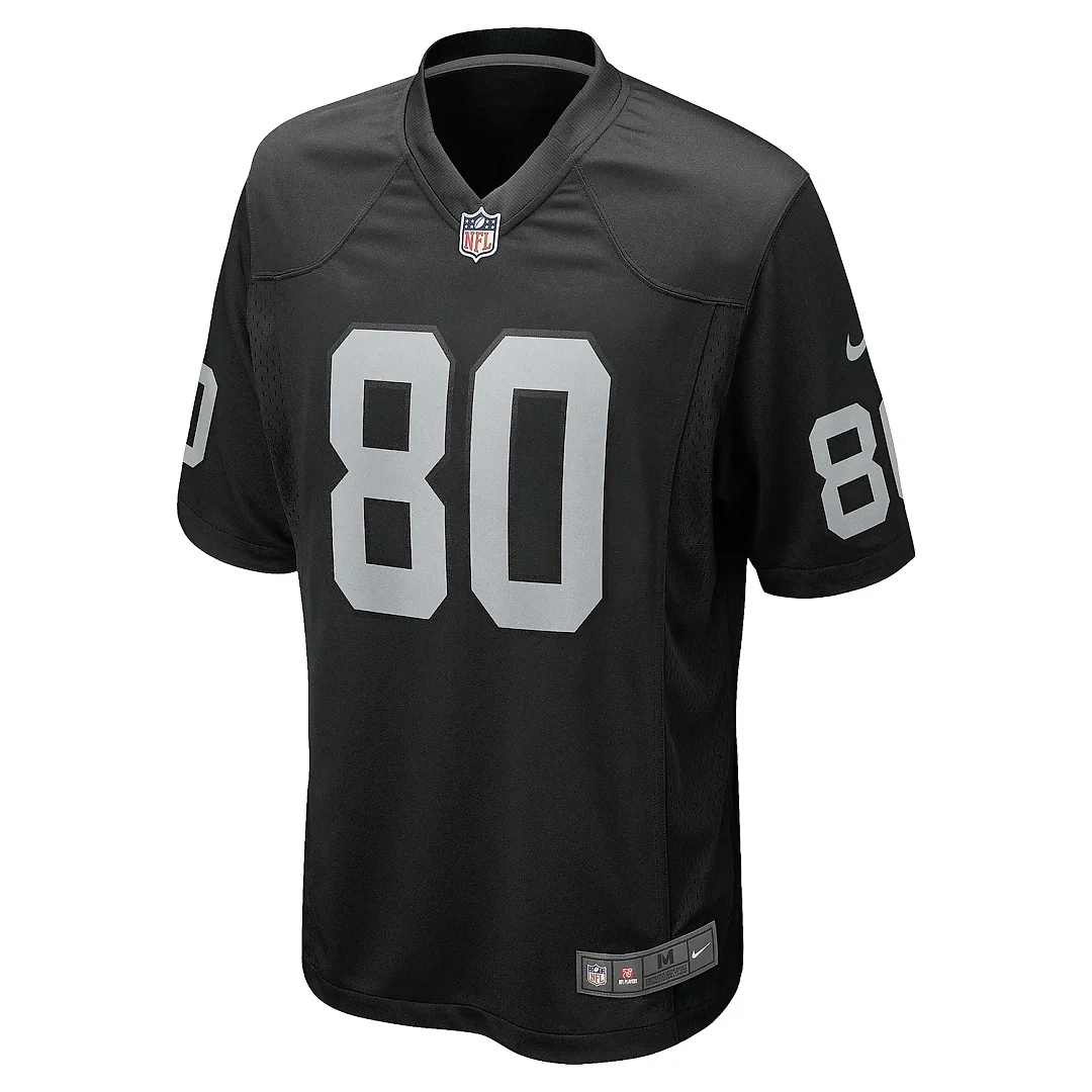 Zennovawear Men's Las Vegas Raiders Jeff Foreman Black Team Game Jersey