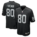 Zennovawear Men's Las Vegas Raiders Jeff Foreman Black Team Game Jersey