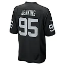 Zennovawear Men's Las Vegas Raiders John Jenkins Black Game Jersey