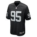 Zennovawear Men's Las Vegas Raiders John Jenkins Black Game Jersey