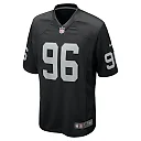 Zennovawear Men's Las Vegas Raiders Jonah Laulu Black Team Game Jersey