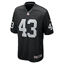 Zennovawear Men's Las Vegas Raiders Kanai Mauga Black Team Game Jersey