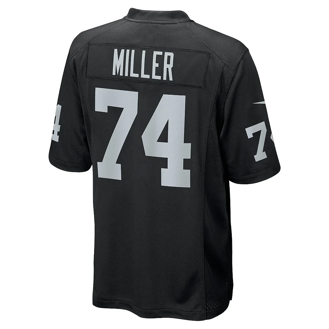Zennovawear Men's Las Vegas Raiders Kolton Miller Black Game Jersey