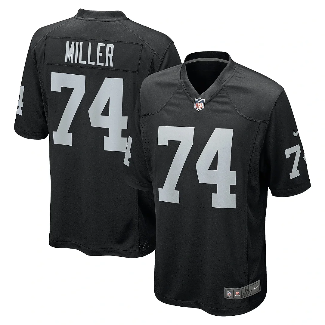 Zennovawear Men's Las Vegas Raiders Kolton Miller Black Game Jersey