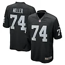 Zennovawear Men's Las Vegas Raiders Kolton Miller Black Game Jersey