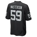 Zennovawear Men's Las Vegas Raiders Luke Masterson Black Game Player Jersey