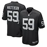 Zennovawear Men's Las Vegas Raiders Luke Masterson Black Game Player Jersey