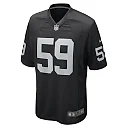Zennovawear Men's Las Vegas Raiders Luke Masterson Black Game Player Jersey