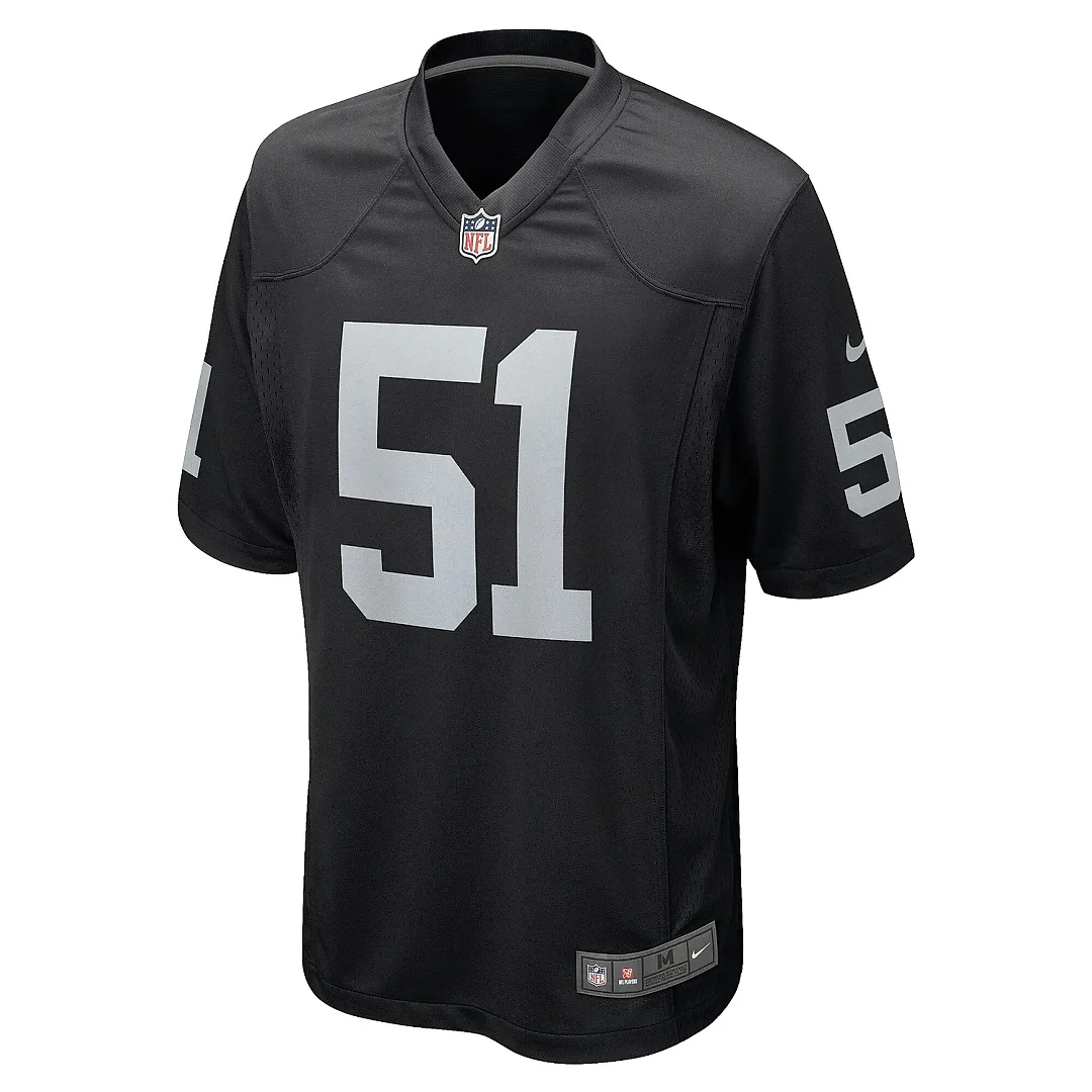 Zennovawear Men's Las Vegas Raiders Malcolm Koonce Black Game Jersey