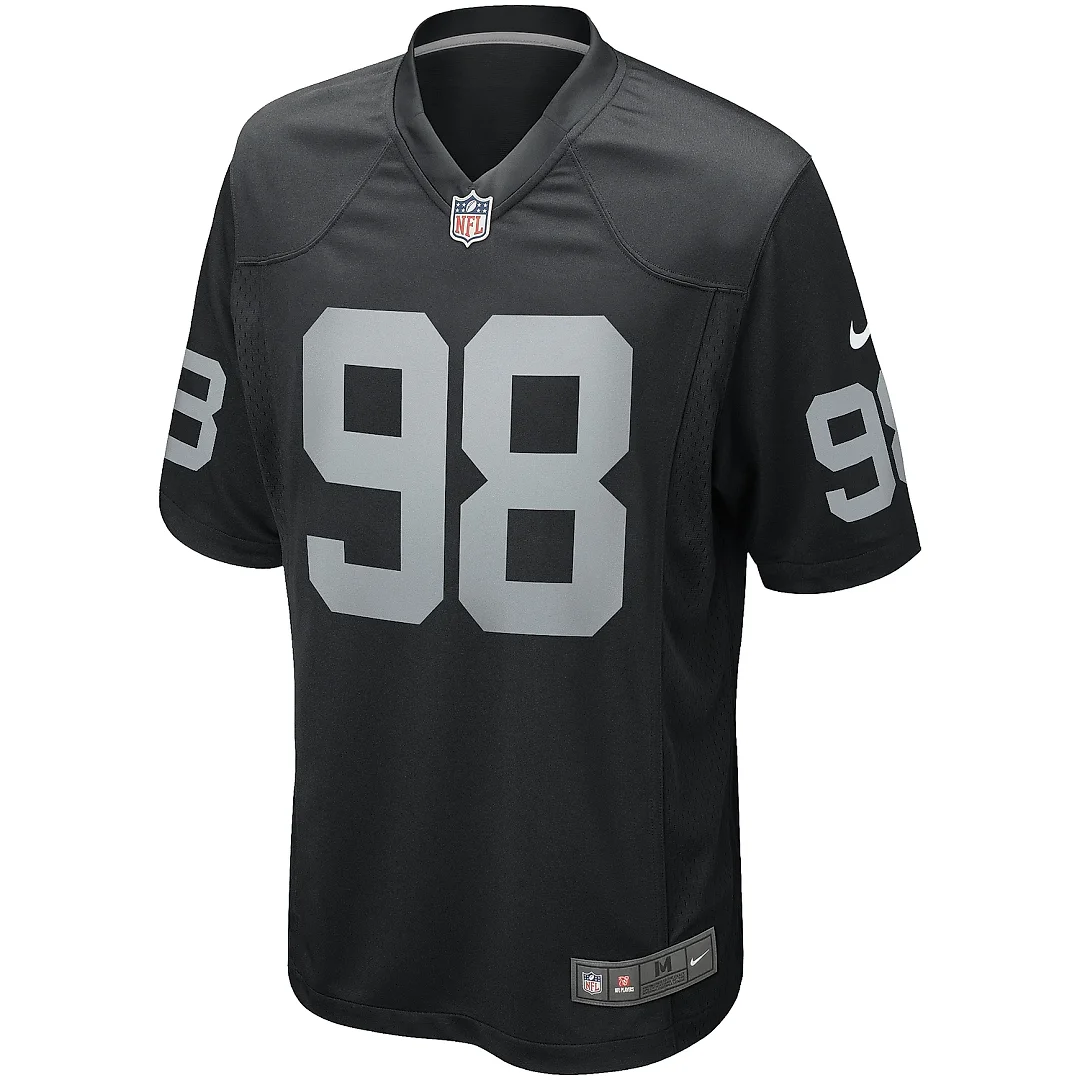 Zennovawear Men's Las Vegas Raiders Maxx Crosby Black Game Jersey