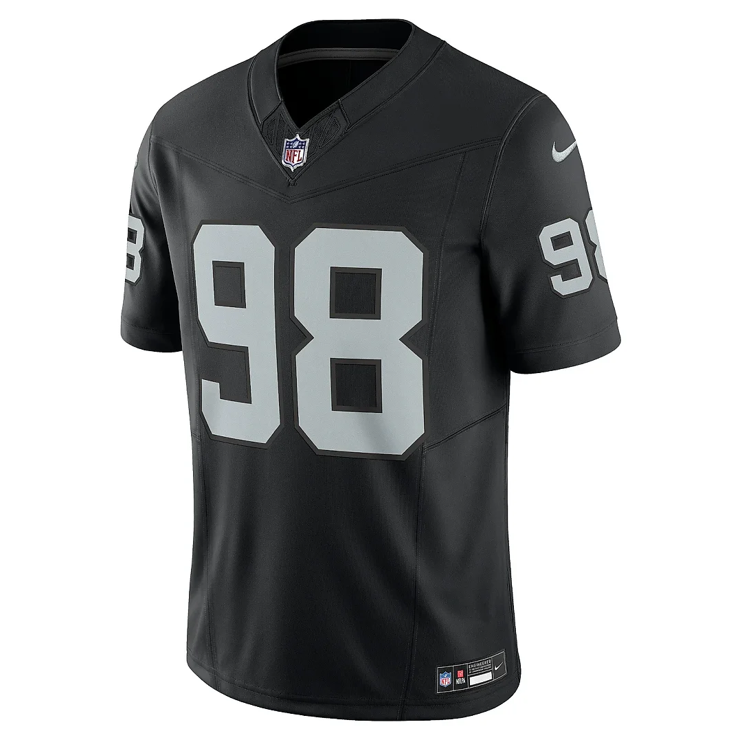 Zennovawear Men's Las Vegas Raiders Maxx Crosby Black Vapor F.U.S.E. Limited Jersey
