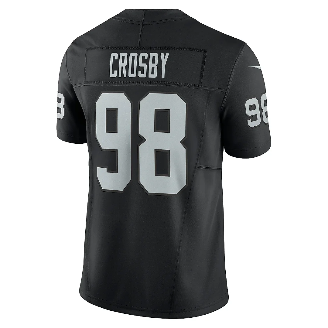 Zennovawear Men's Las Vegas Raiders Maxx Crosby Black Vapor F.U.S.E. Limited Jersey